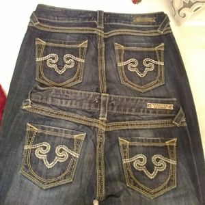 Women's Re-rock Jeans by Express, size 6 regular,